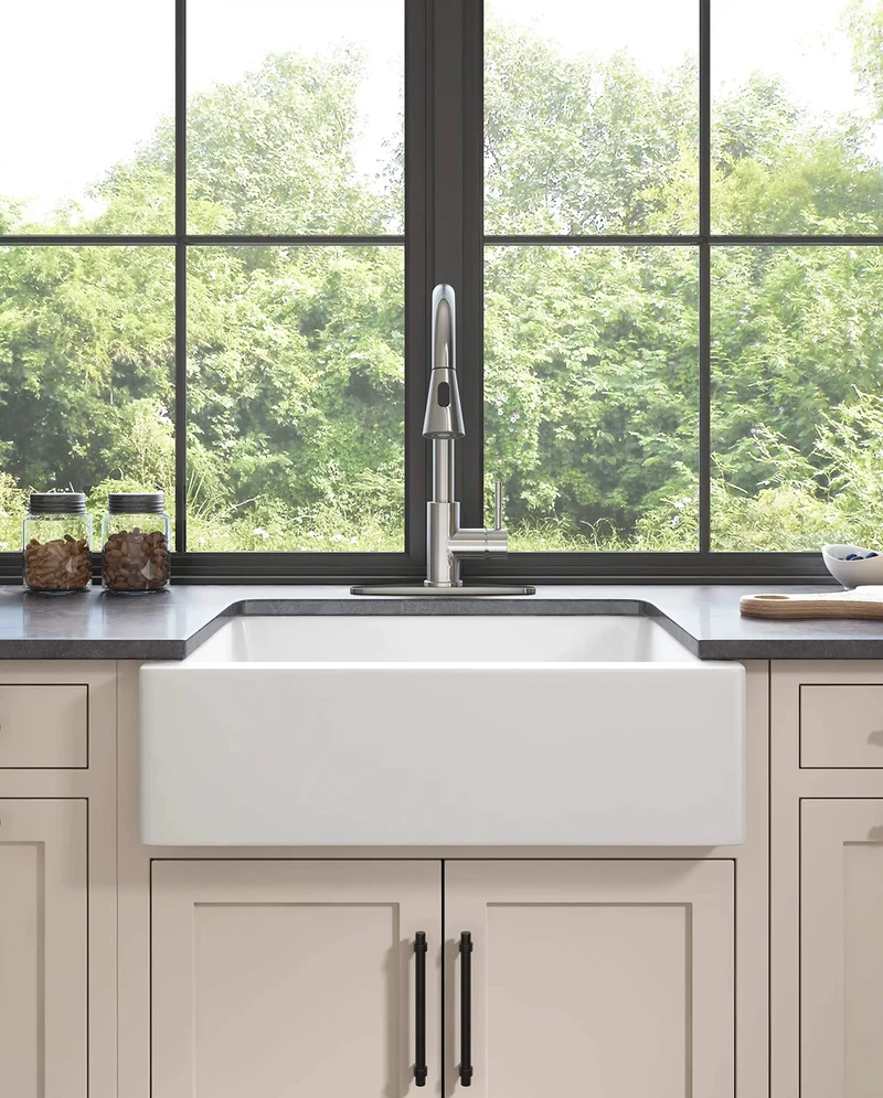 Heavy Duty Single Handle Kitchen Sink Faucet With High Arc Pull Down Sprayer Rust Resistant Stainless Steel Build And Ceramic Disc Valve For Hassle Free Setup