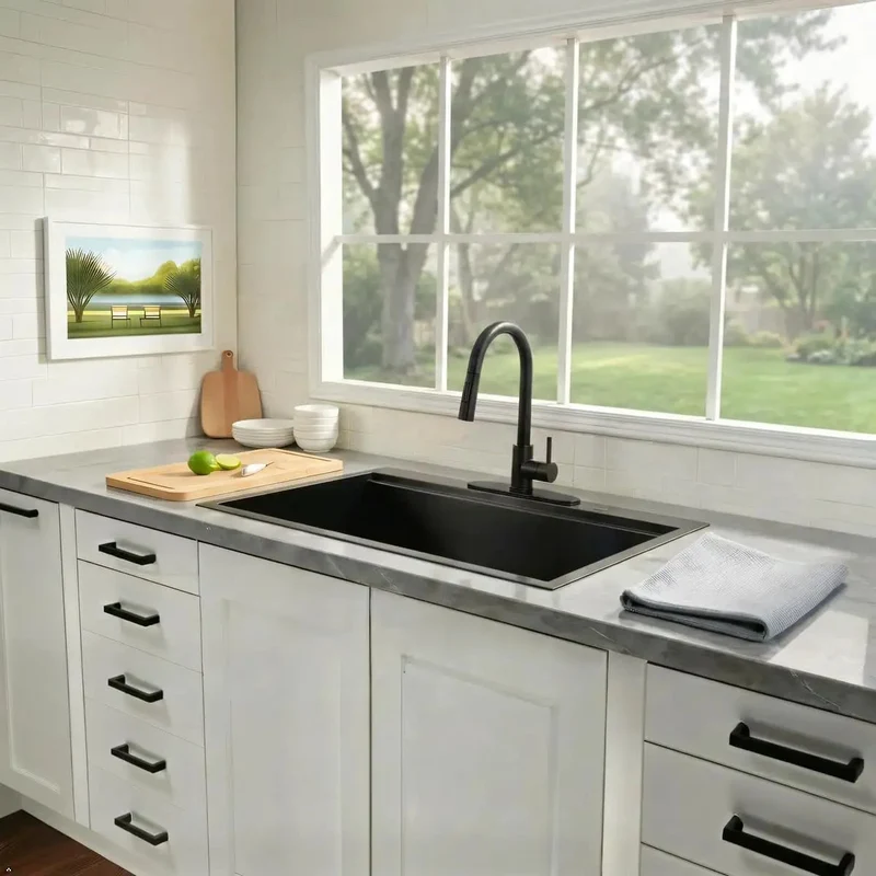 Badass Matte Black Kitchen Faucet With Pull Down Sprayer And High Arc Single Handle For Easy Sink Cleaning Plus Lead Free Stainless Steel Build That Seriously Outlasts The Competition
