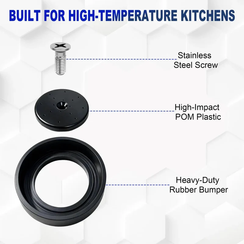 Pre Rinse Spray Valve Repair Kit For Commercial Kitchen Sink Faucets And Dish Sprayers Splash Face Bumper Screws Replacement In Black For No Fuss Hustle Ready Upgrades
