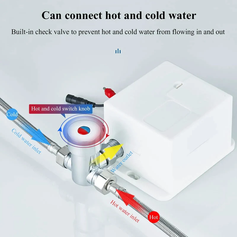 Hassle Free Touchless Induction Faucet With Integrated Eyewash And Rock Solid 360 Degree Rotating Spout For A Killer Hygiene Setup In Medical Labs And Hospital Washrooms Plus Industrial Warehouses