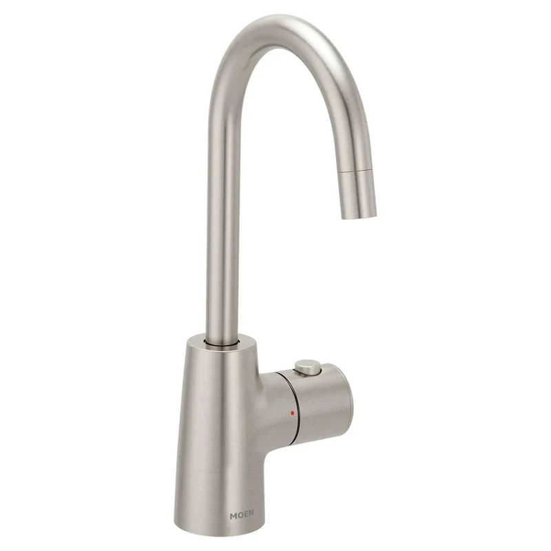 Instant Hot Kitchen Faucet Featuring Slick Spot Resist Stainless Finish And Insulated Spout Design For Hassle Free Hands Free Dispensing And Quick Kitchen Cleanup While Water Heater Tank Sold Separately