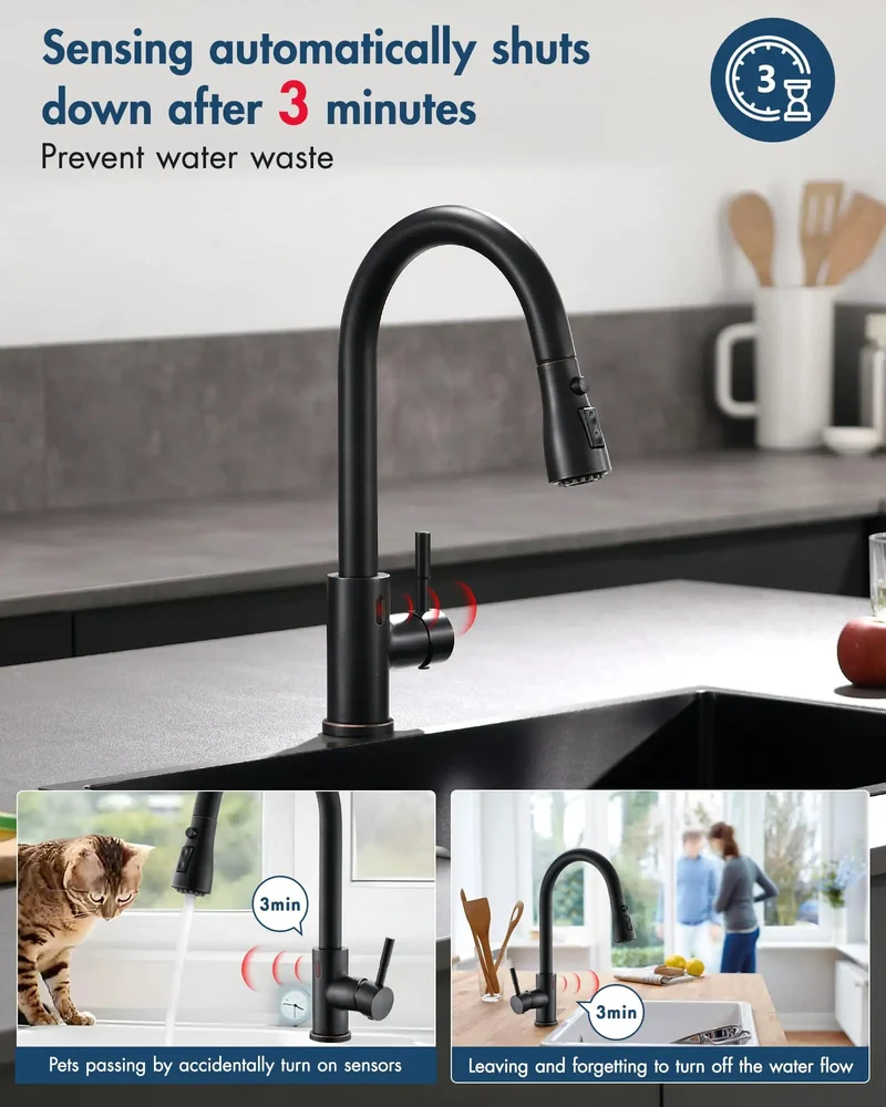 No Sweat Smart Touchless Kitchen Faucet With Pull Down Sprayer And Auto Timer Shut Off Serving Up Big Time Convenience For Busy Households That Demand Slick Operation Without Messy Compromise