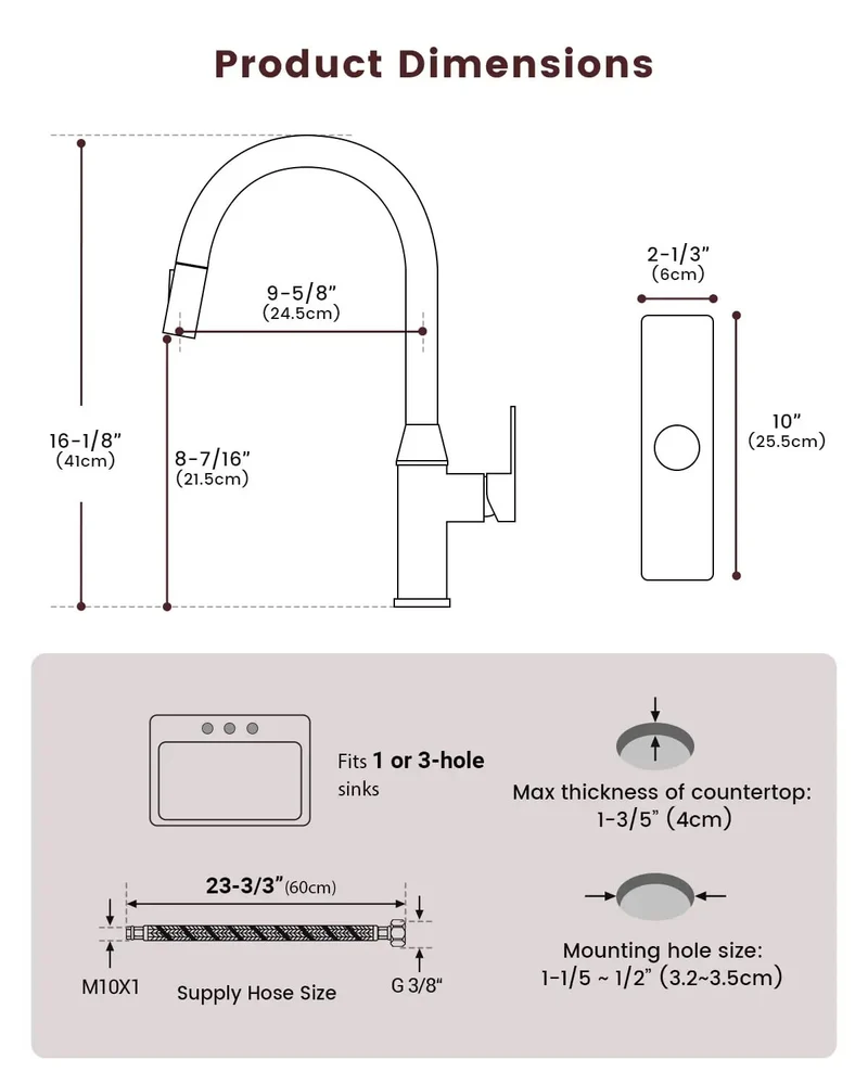 Top Shelf Black Square Kitchen Faucet Pull Down Sprayer Two Mode Flow 360 Swivel Fits Bar Rv Sinks Built Tough 304 Stainless Steel Smooth Operator Modern Design