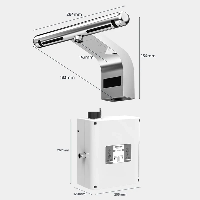 Heavy Duty Automatic Hand Dryer With Motion Sensor And Top Tier Filtration That Blasts Hot Or Cold Jet Air For Lightning Quick Wash And Go Sessions Across Commercial Venues And Home Powder Rooms
