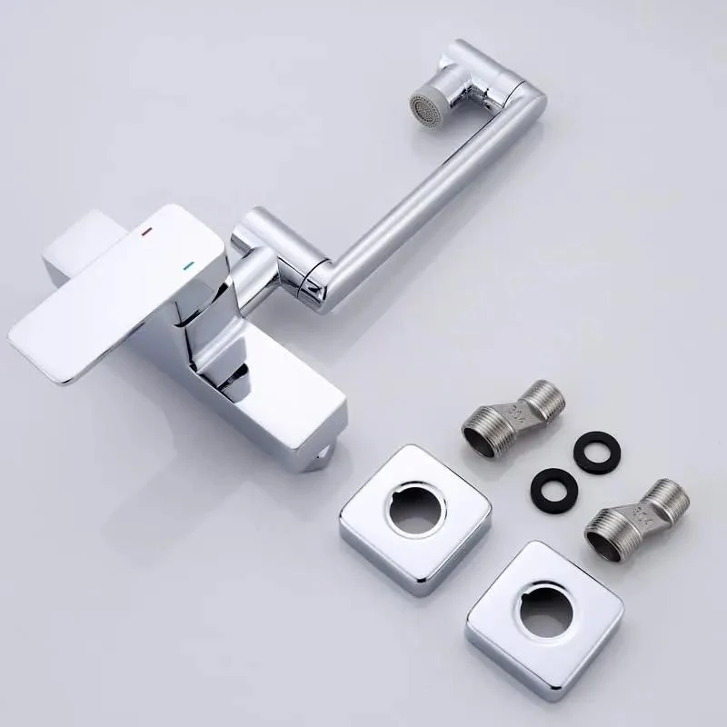 Wall Mounted Kitchen Faucet With Foldable Flex And Dual Spray Modes For Smooth Flow. Heavy Duty Brass Build Ensures Rock Solid Durability. Sleek Black Finish Fits Modern Sinks. 360 Swivel Covers Full Basin. Built Different With Top Shelf Quality.