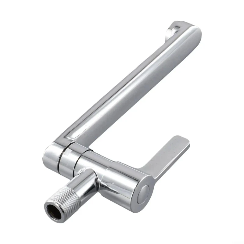 Wall Mount Kitchen Faucet With Cold Water Only Flow, Beefy 304 Stainless Steel Construction, Silky Smooth Swivel Action, Fast Setup For Mop Basins And Utility Sinks Without The Fuss