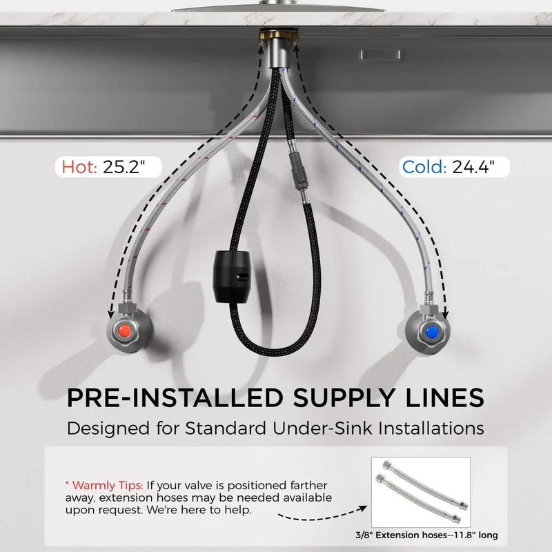 Top Tier High Arch Kitchen Sink Faucet Featuring A Smooth Pull Down Spray Head Finished In Scratch Resistant Brushed Nickel For Big Time Workspace Freedom And Rock Solid Everyday Performance