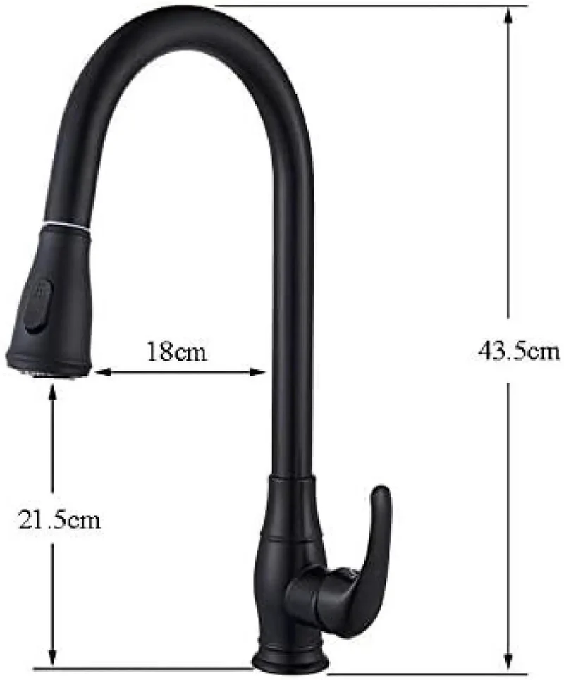 Heavy Duty Matte Black Touchless Kitchen Faucet Single Handle Smart Sensor Mixer Tap Hands Free Touch Control Anti Rust Corrosion Proof Modern Sink Tap