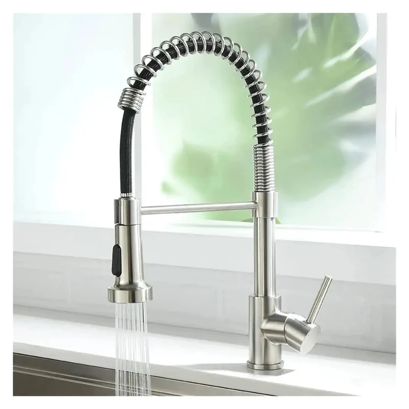 Slick Matte Black Pull Down Kitchen Faucet Featuring Smooth 360 Degree Swivel Spout And No Sweat Quick Install Hardware For Effortless Daily Sink Upgrades