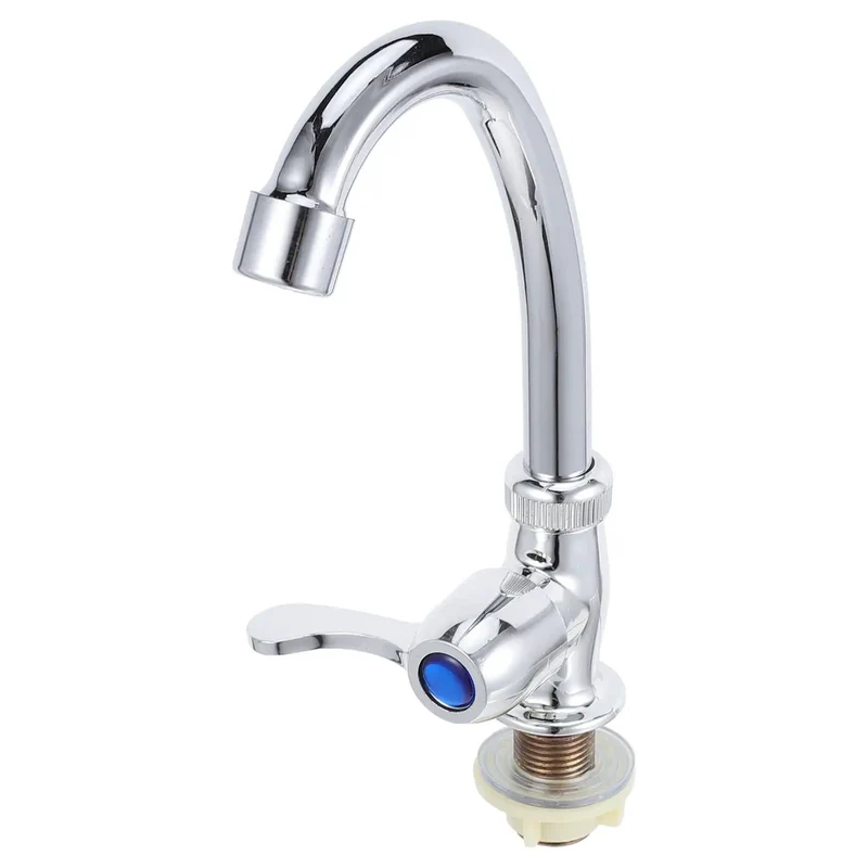 No Nonsense Countertop Kitchen Sink Tap With Vertical Plastic Design And Adjustable Flow For Tight Rental Spaces Lightweight Two Centimeter Mount Base Faucet