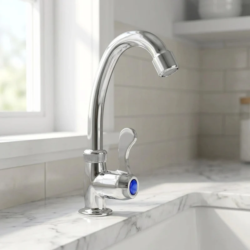 Compact Plastic Kitchen Sink Faucet With Vertical Single Handle And Ultra Slim Two Inch Base Ideal For Tight Kitchens No Sweat Diy Countertop Swap For Rentals Or Apartments