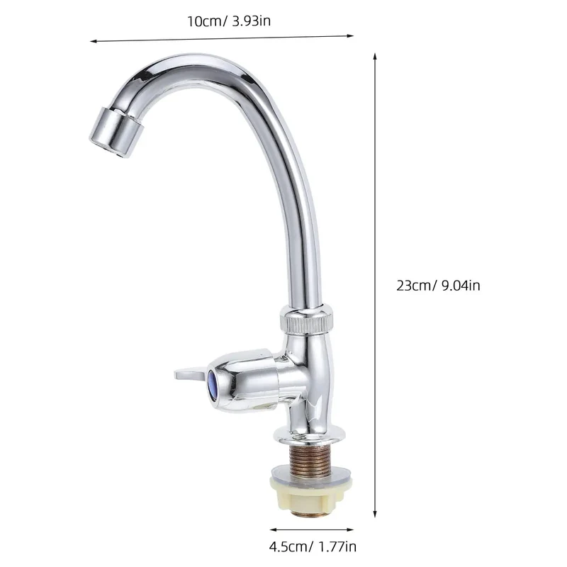 Compact Plastic Kitchen Sink Faucet With Vertical Single Handle And Ultra Slim Two Inch Base Ideal For Tight Kitchens No Sweat Diy Countertop Swap For Rentals Or Apartments