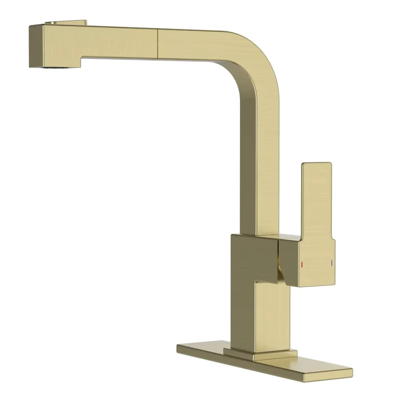 Slick Gold High Arc Kitchen Faucet With Pull Down Sprayer And Dual Stream Modes For No Fuss Sink Cleaning And Serious Knockout Performance