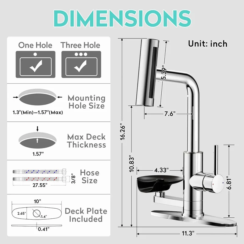 Slick Waterfall Kitchen Faucet With Pull Down Sprayer And Integrated Glass Rinser Offering Hella Smooth Flow Premium Brushed Nickel Finish For Everyday Washing And Serious Kitchen Game Vibes