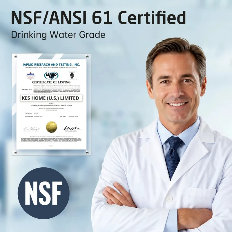 Straight Up Nsf Certified All Metal Drinking Water Faucet With Lead Free Stainless Steel Build And Non Plastic Connector For Zero Contamination And Leak Proof Operation On Every Home R O Setup Today