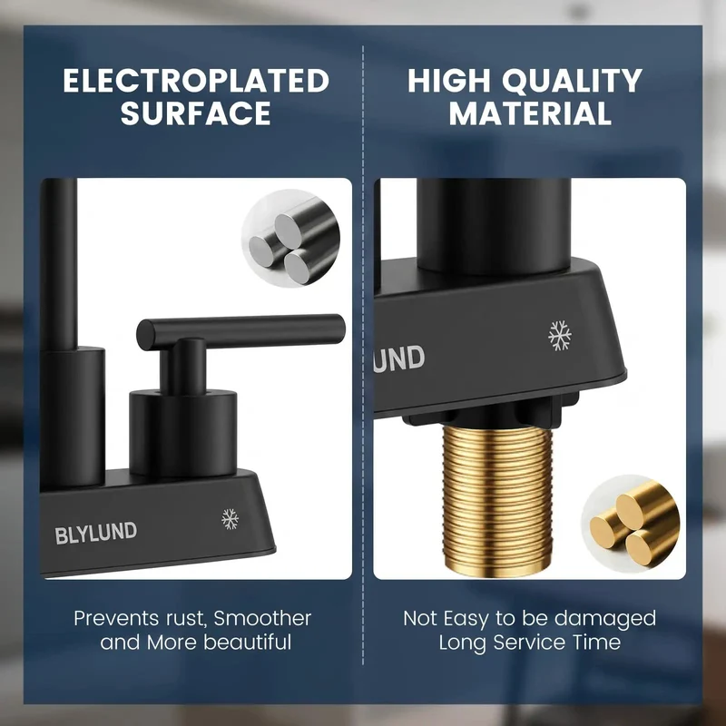 Commercial Grade Two Hole Bar Sink Faucet Premium Matte Black Stainless Steel Body Built Like A Tank Against Rust And Fingerprint Smudges Slick Operation And No Sweat Cleanup Delivers Top Tier Performance For Every Man Cave Bar