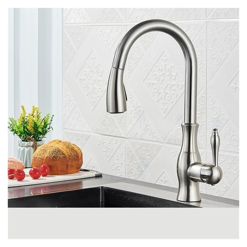 Heavy Hitter Brush Nickel Kitchen Faucet With A Smooth Operator Pull Down Sprayer And Fluid 360 Swivel Action Plus Single Lever Handle For Quick Sink Upgrades And Daily Grub Making