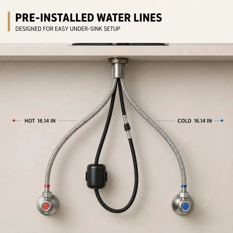 Gold Brushed Nickel Kitchen Faucet with Pull Down Sprayer and 3-Mode Spray Options to Give Your Kitchen Sink a Total Glow Up and Rock Solid Durable Performance for All Your Cooking Needs