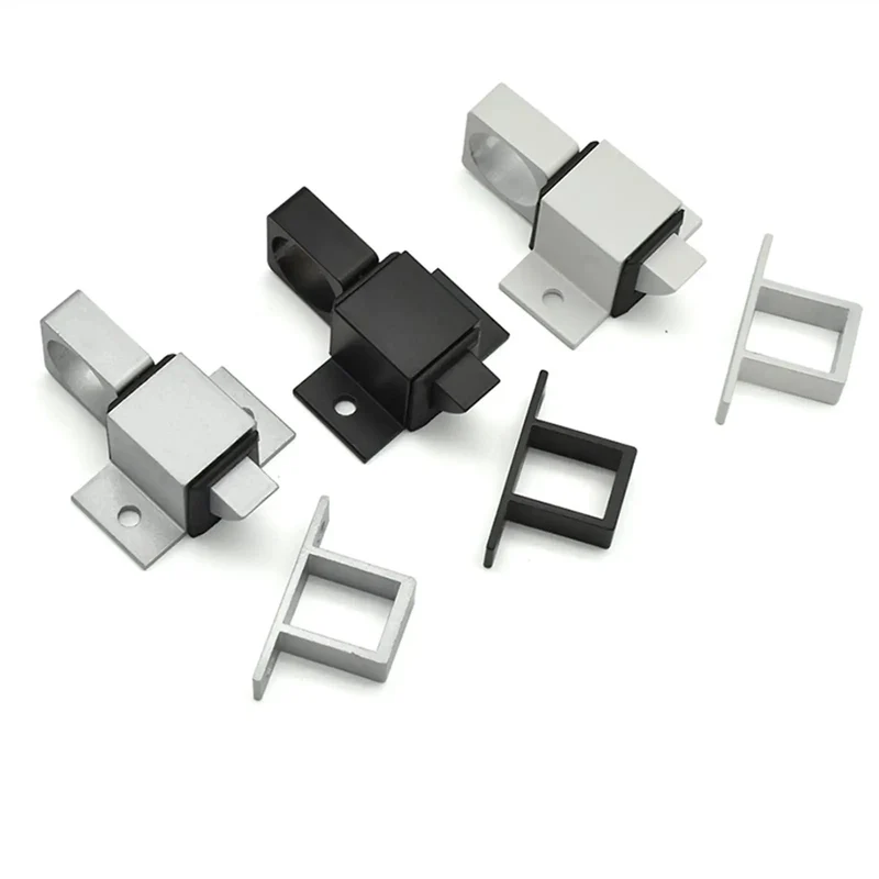 Tough As Nails Aluminum Spring Latch Automatic Door Lock Snap Shut Gate Hardware For Hotels And Offices Silver Finish Zero Hassle Install Pro Grade Secure Lockdown