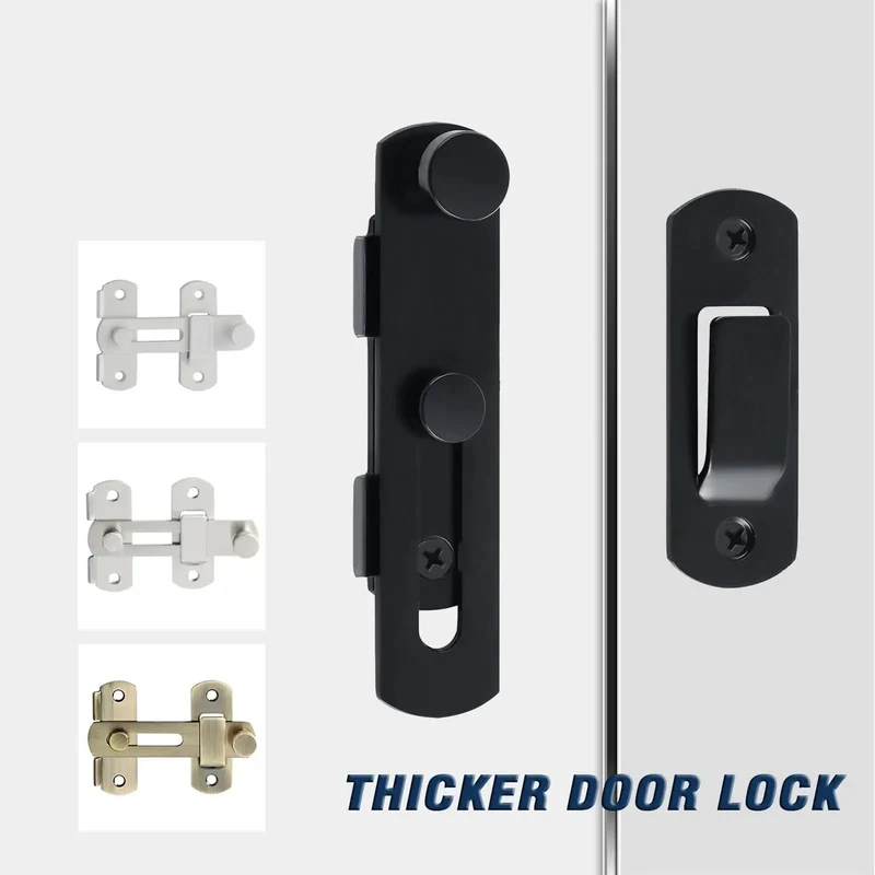 White Stainless Steel Sliding Gate Latch Heavy Duty Door Lock For Wooden Garden Shed Top Shelf Security Hardware Tough As Nails Build Zero Hassle Installation