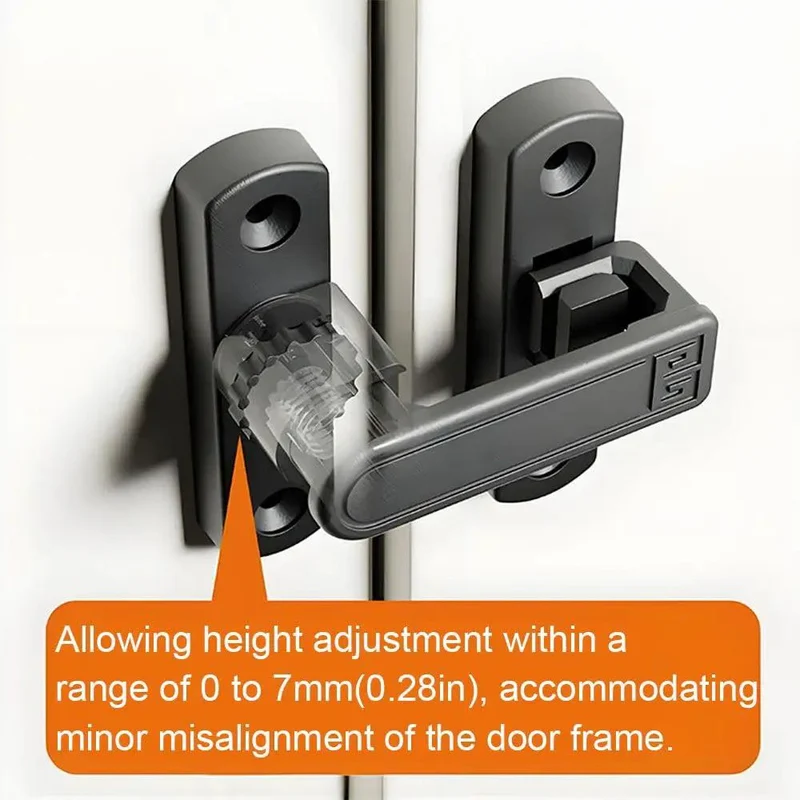 Adjustable Flip Gate Latch Lock For Sliding Barn Doors Heavy Duty Zinc Alloy Build Smooth 90 To 180 Degree Swing Easy Top Bottom Left Right Mounting No Sweat Install Glossy Gold Finish Closet Hardware