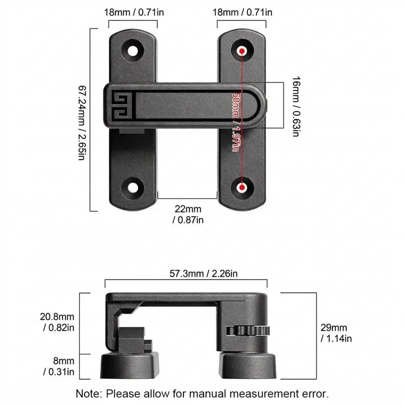 Adjustable Flip Gate Latch Lock For Sliding Barn Doors Heavy Duty Zinc Alloy Build Smooth 90 To 180 Degree Swing Easy Top Bottom Left Right Mounting No Sweat Install Glossy Gold Finish Closet Hardware