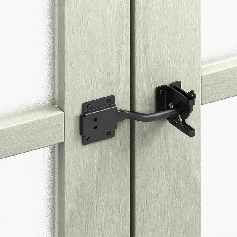 Heavy Duty Automatic Gate Latch Featuring Tough As Nails Self Actuating Mechanism And Secure Padlock Loop Built For Up To 144Mm Gates Straight Forward DIY Hookup Always Locked
