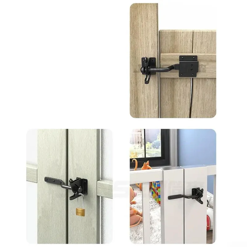 Heavy Duty Automatic Gate Latch Featuring Tough As Nails Self Actuating Mechanism And Secure Padlock Loop Built For Up To 144Mm Gates Straight Forward DIY Hookup Always Locked