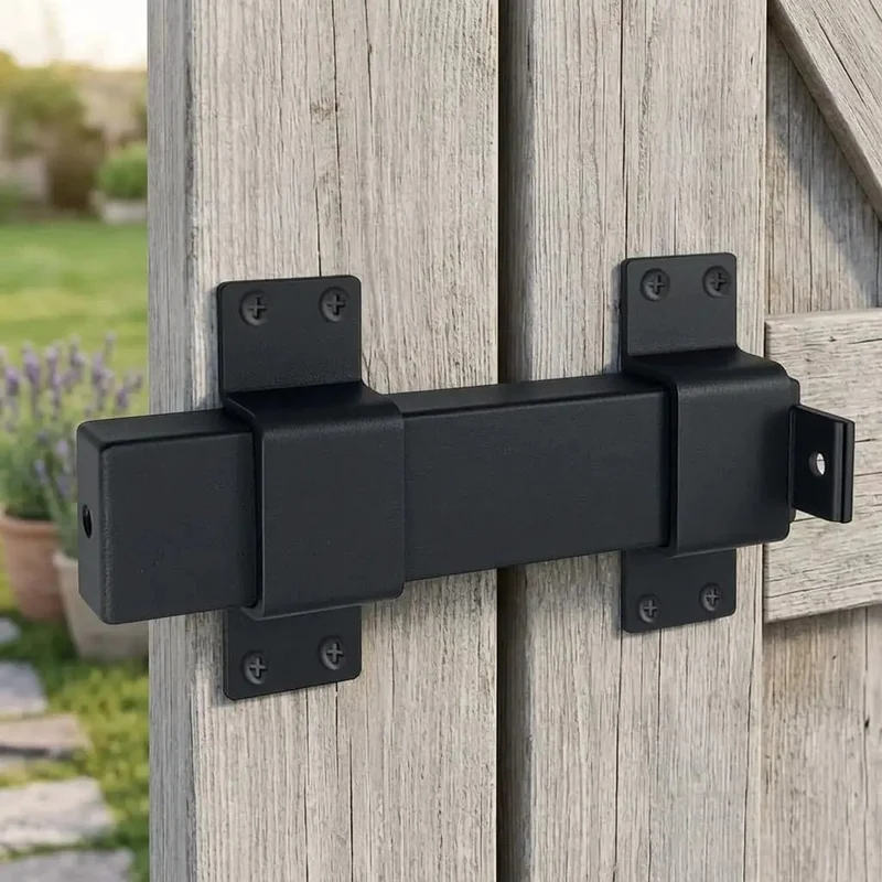 Built Tough As Nails Adjustable Slide Gate Latch 2 Pack Rugged Steel Fence Door Lock With Powder Coated Finish And Snap Tight Padlock Hole For Worry Free Yard Security