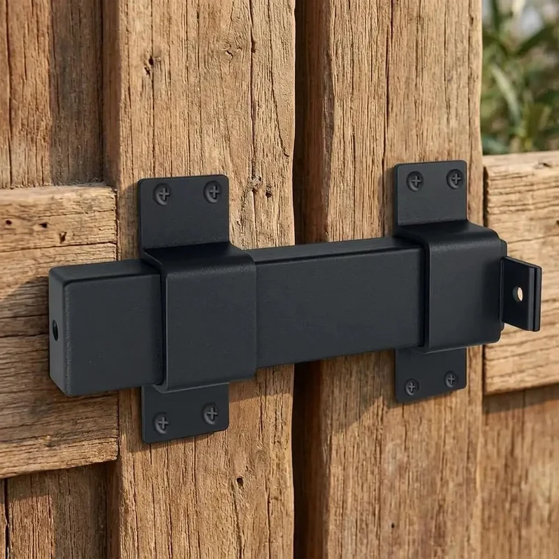 Built Tough As Nails Adjustable Slide Gate Latch 2 Pack Rugged Steel Fence Door Lock With Powder Coated Finish And Snap Tight Padlock Hole For Worry Free Yard Security