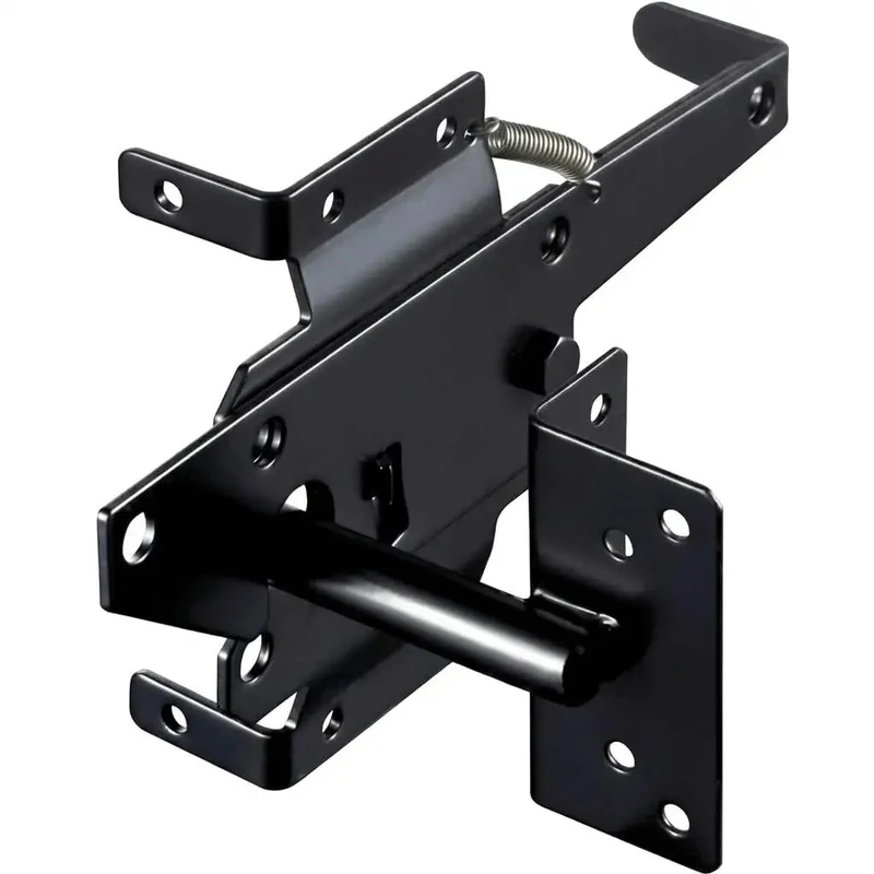 Tough as Nails Carbon Steel Fence Gate Latch for Wood and Vinyl Fences Rust Resistant Heavy Duty Outdoor Latch Rock Solid Construction No Hassle Install Pro Grade Security Solution