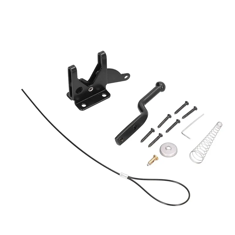 Heavy Gauge Iron Fence Lock With Self Locking Gate Latch And Adjustable Pull Cable Locks Dead Tight Backyard Security Gear For Swing Inward Or Outward Fence Panels
