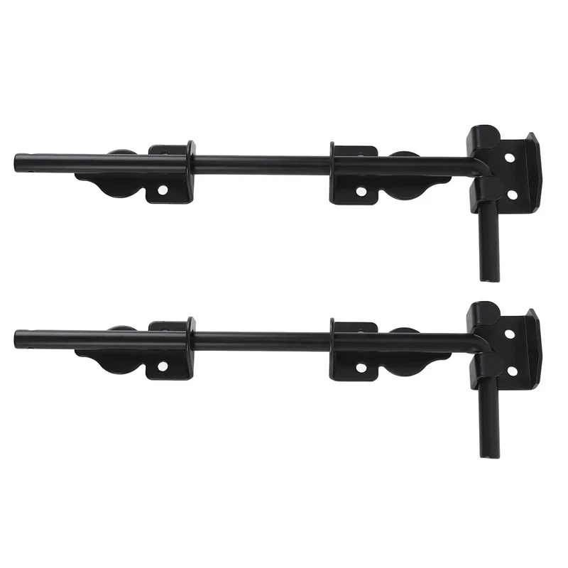 12 Inch Heavy Duty Carbon Steel Ground Drop Gate Latch With Rust Resistant Black Finish For Secure Double Yard Fence Doors Crafted For Rock Solid Hold And Zero Hassle Setup Daily