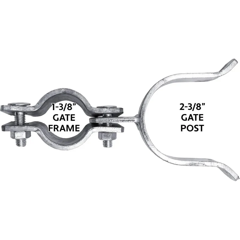 Beefed Up Galvanized Chain Link Fence Gate Fork Latch With Security Padlock Cutout For 1 3/8 Frame And 2 3/8 Post Heavy Duty Yard Fencing Hardware Case Pack Of Twenty Five