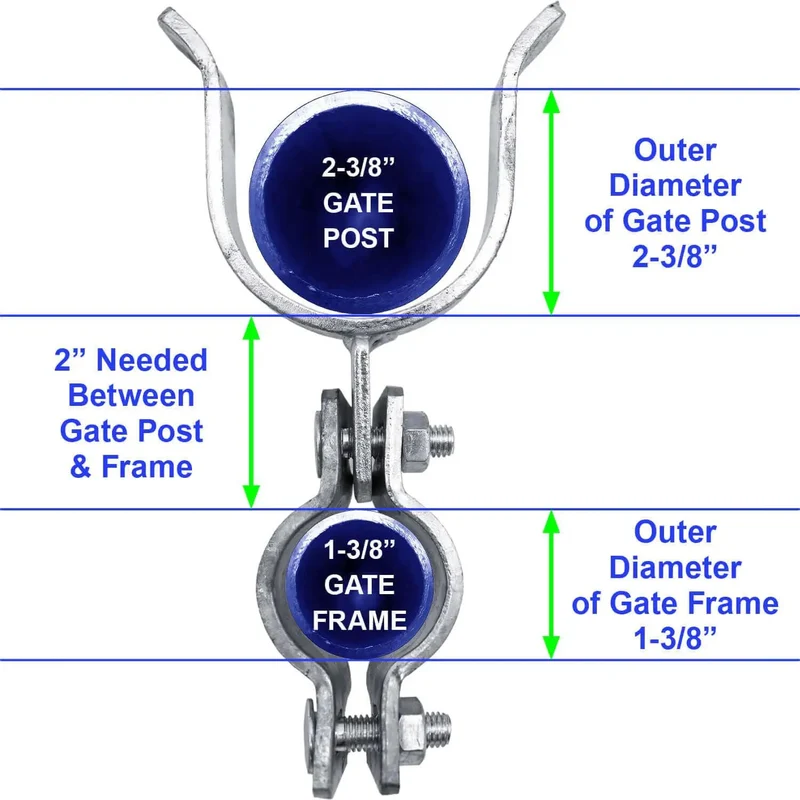 Beefed Up Galvanized Chain Link Fence Gate Fork Latch With Security Padlock Cutout For 1 3/8 Frame And 2 3/8 Post Heavy Duty Yard Fencing Hardware Case Pack Of Twenty Five