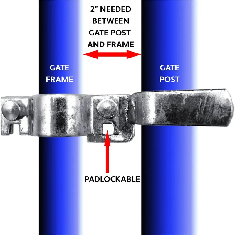 Beefed Up Galvanized Chain Link Fence Gate Fork Latch With Security Padlock Cutout For 1 3/8 Frame And 2 3/8 Post Heavy Duty Yard Fencing Hardware Case Pack Of Twenty Five