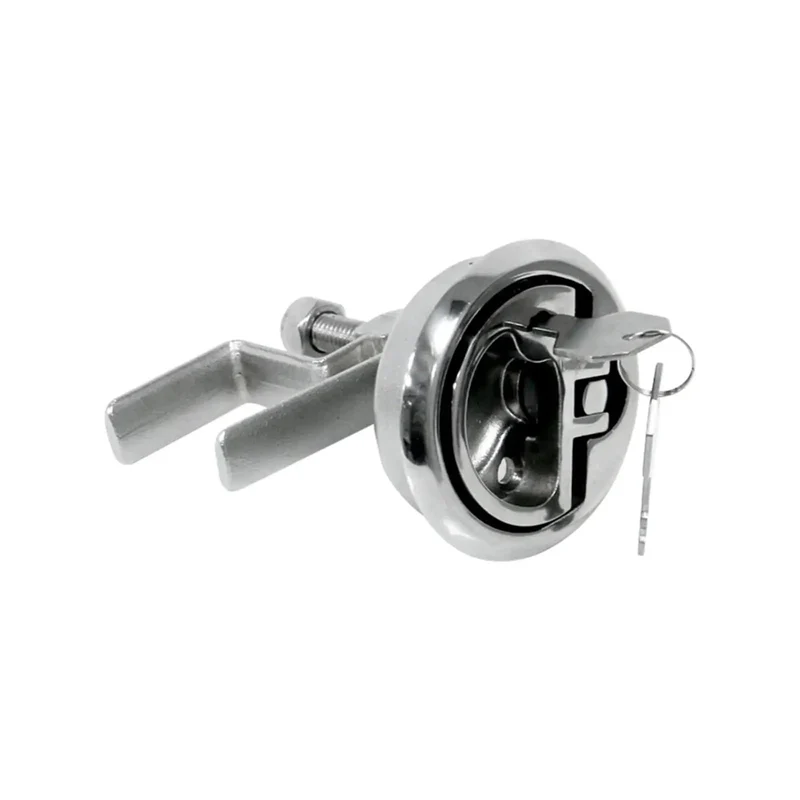Tough As Nails Stainless Steel Flush Pull Handle With Turning Lock Design Rock Solid Build For Doors And Gates Straightforward Install Grip And Go Daily Home Security