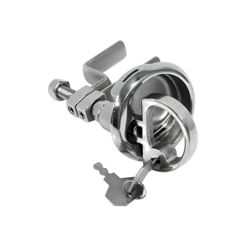 Tough As Nails Stainless Steel Flush Pull Handle With Turning Lock Design Rock Solid Build For Doors And Gates Straightforward Install Grip And Go Daily Home Security