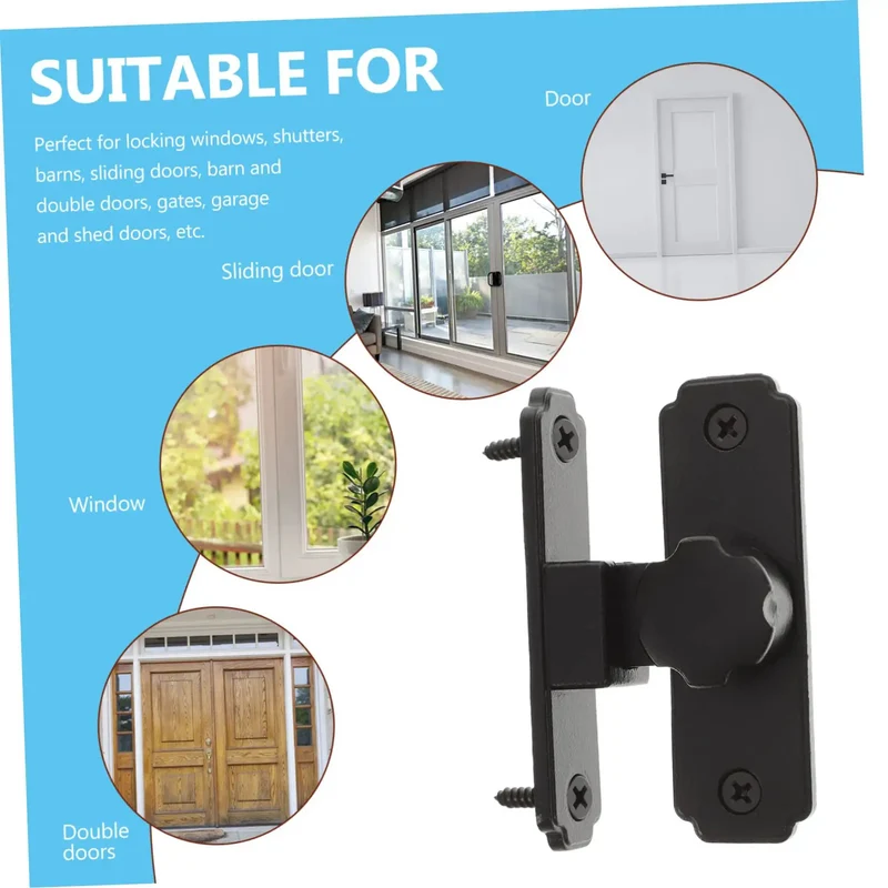 Four Pack Heavy Duty Sliding Door Lock With A Rock Solid 90 Degree Lever And Built Tough Construction Delivering Badass Security For Barn Bedroom Cabinets And Screens While Guaranteeing No Sweat Installation