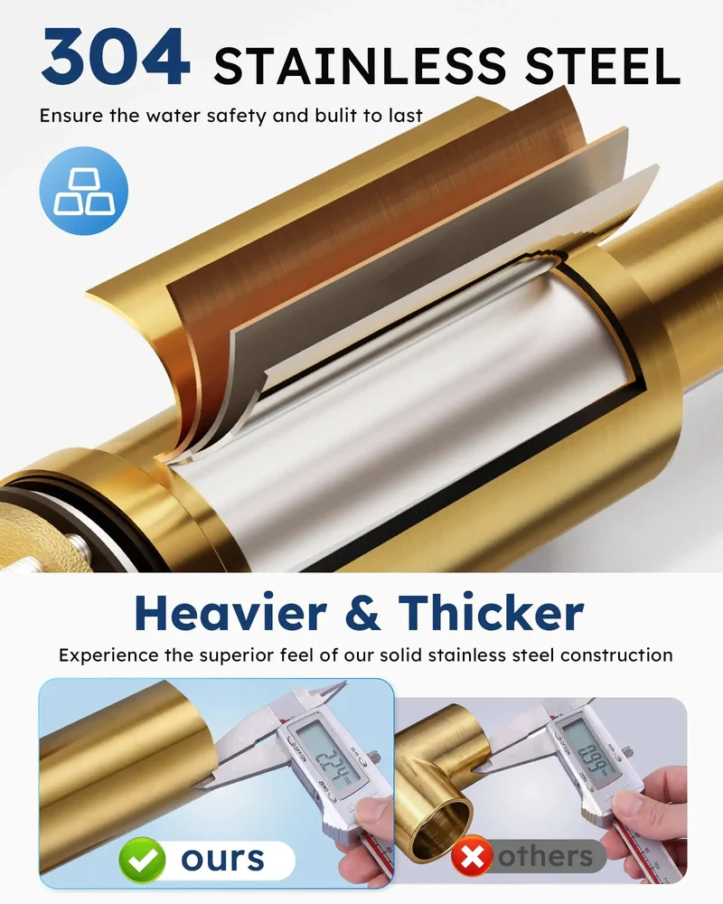Dual Handle Kitchen Faucet With Pull Down Sprayer And Built In Soap Dispenser Four Hole Widespread Configuration Slick Contemporary Design Straight Up Top Shelf Quality