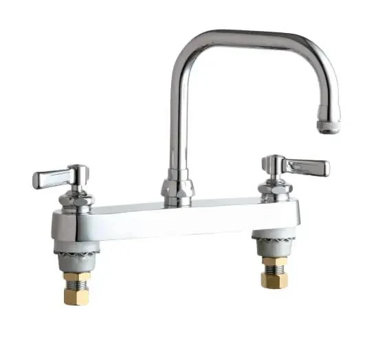 Top Shelf Deck Mounted Manual Faucet With 8 Inch Centers Universal Three Hole Sink Setup For Zero Fuss Install And Heavy Duty Construction Ideal For Daily Kitchen Tasks