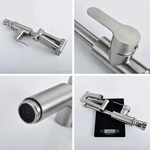 Dead On High Arc Kitchen Faucet With Smooth Pull Down Sprayer Lead Free 304 Stainless Steel Three Sixty Degree Swivel Brushed Finish Contemporary Sink Mixer Game Changer For Any Kitchen