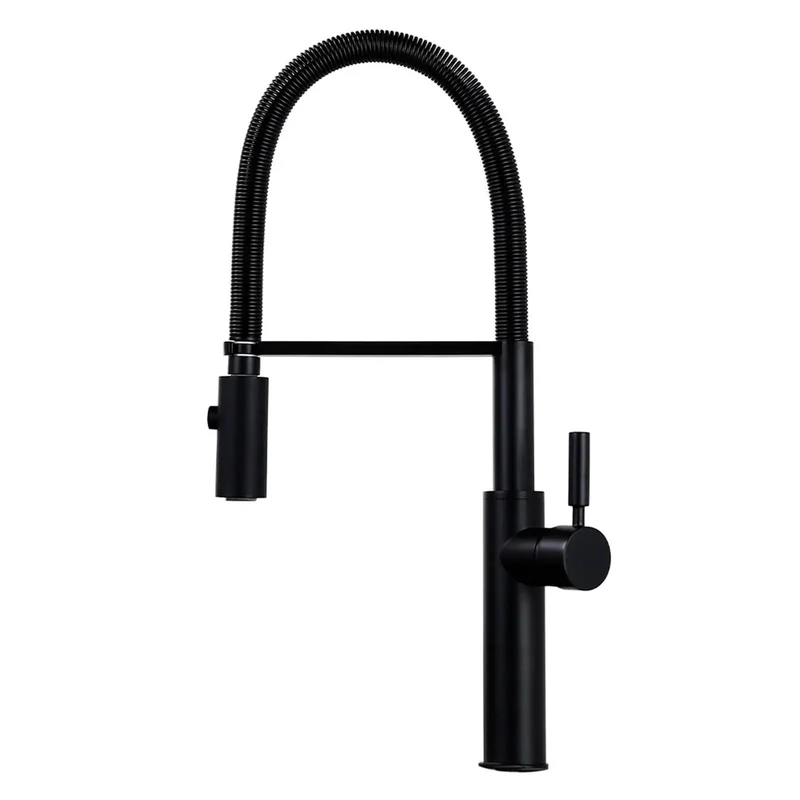 Heavy Duty Kitchen Faucet With Pull Down Dual Sprayer And Premium Brass Body Featuring Slick Matte Black Finish For Zero Hassle Install And Snappy Water Flow That Actually Works