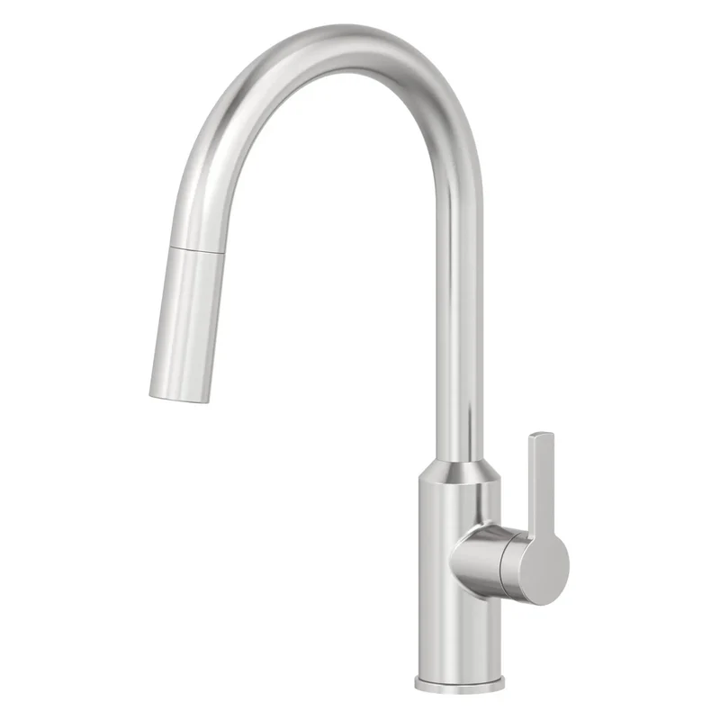 Top Tier Kitchen Sink Faucet Featuring Built In Water Filter Spot Free Brushed Stainless Steel Finish Easy Grasp Handle Quick Install Setup Rock Solid Construction Guaranteed Lifetime Reliability