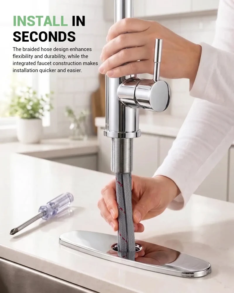 Smooth Operator Kitchen Faucet With Pull Down Sprayer In Brushed Nickel Featuring 3 Modes And A Slick 21 Inch Reach 360 Swivel For Ultimate Sink Coverage Perfect For Rv And Bar Setups You Will Love This Bad Boy For Years