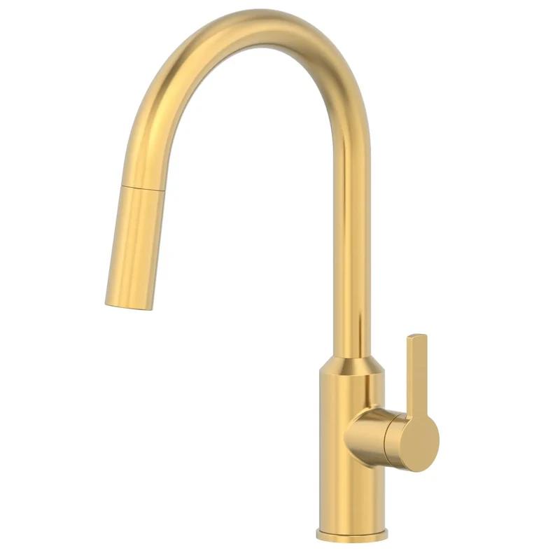 Top Shelf Kitchen Sink Faucet With Built In Water Filter Sleek Brushed Brass Finish Spot Proof Coating Heavy Duty Build No Brainer Upgrade Smooth Flow Operation Durable Construction Tight Fit Design For Modern Kitchens