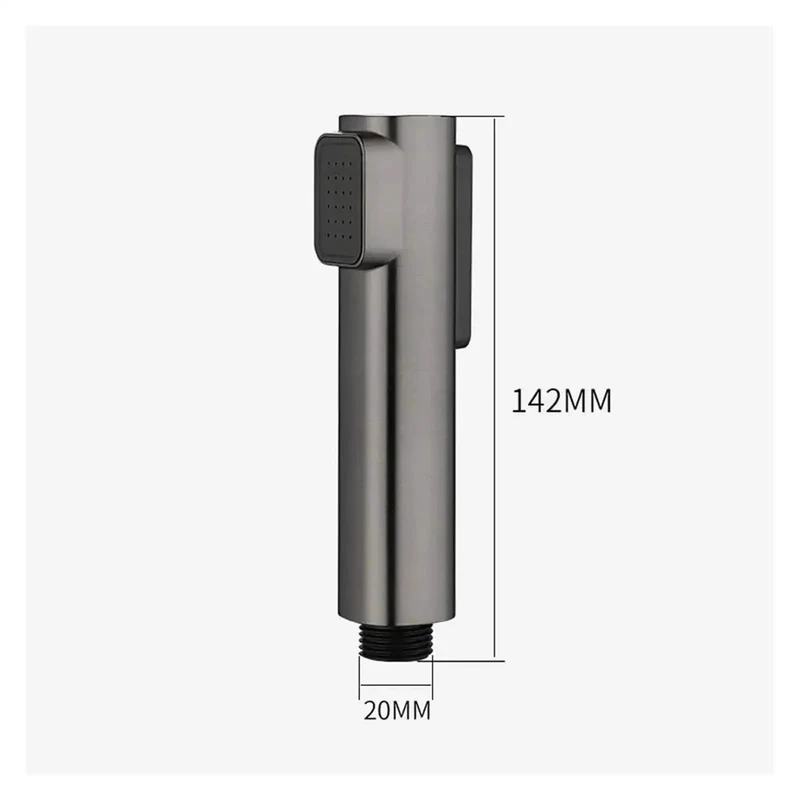 Slick Silver ABS Plastic Handheld Bidet Sprayer With High Pressure Flow And Self Cleaning Nozzle For Total Toilet Upgrades G1/2 Connection Ergonomic Grip Deliver Sick Cleaning Power