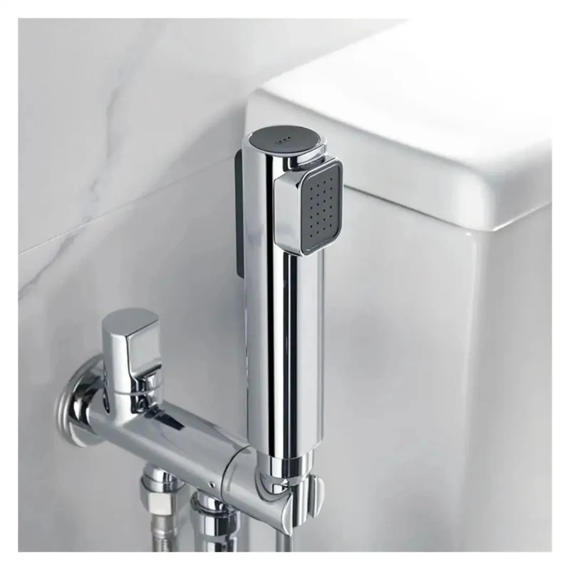 Slick Silver ABS Plastic Handheld Bidet Sprayer With High Pressure Flow And Self Cleaning Nozzle For Total Toilet Upgrades G1/2 Connection Ergonomic Grip Deliver Sick Cleaning Power