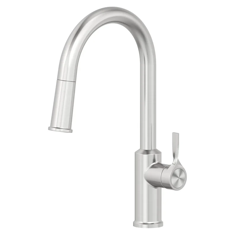 Top Shelf Spot Free Stainless Steel Kitchen Sink Faucet Featuring Smooth Pull Down Sprayer Heavy Duty Build With Integrated Water Filter Slick Finish For Home Kitchens