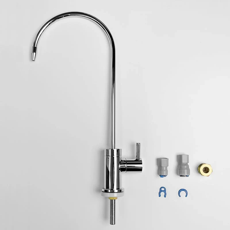 Top Shelf Solid Brass Kitchen Faucet With Pure Water Tap And Ceramic Filter Cartridge Single Lever Sink Mixer Built Different For Rust Proof Reliability And Smooth As Butter Operation Guaranteed